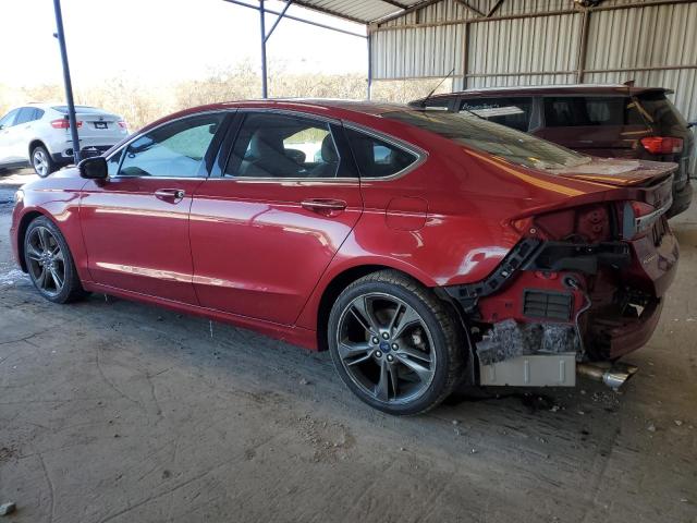 3FA6P0VP0HR297977 - 2017 FORD FUSION SPORT RED photo 2