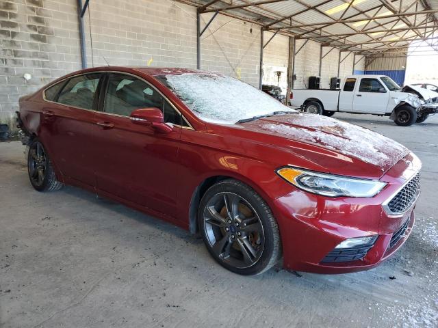3FA6P0VP0HR297977 - 2017 FORD FUSION SPORT RED photo 4
