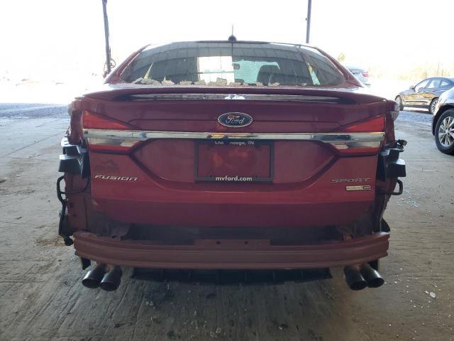 3FA6P0VP0HR297977 - 2017 FORD FUSION SPORT RED photo 6