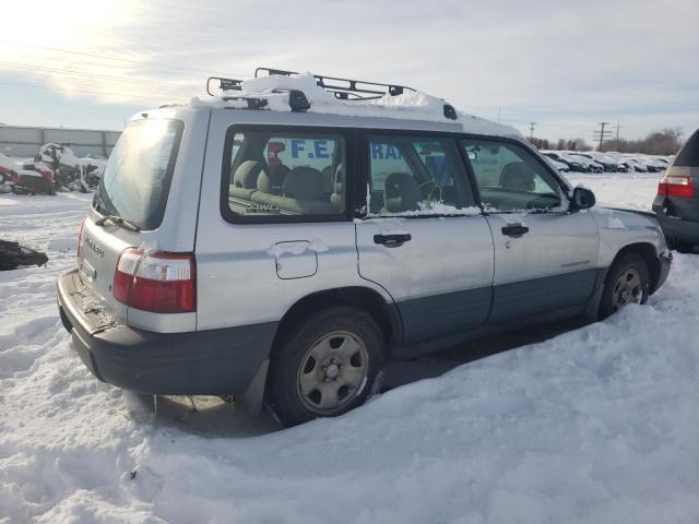 JF1SF63572H726188 - 2002 SUBARU FORESTER L GRAY photo 3