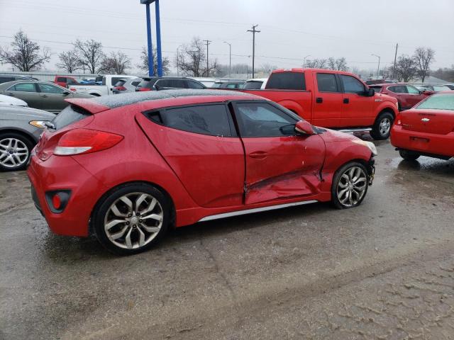 KMHTC6AE5FU234567 - 2015 HYUNDAI VELOSTER TURBO RED photo 3