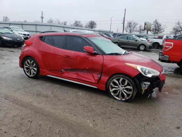 KMHTC6AE5FU234567 - 2015 HYUNDAI VELOSTER TURBO RED photo 4