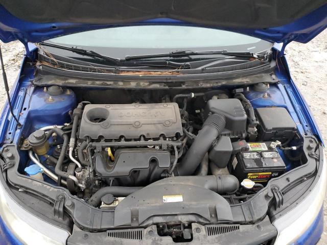 KNAFW6A33C5505233 - 2012 KIA FORTE SX BLUE photo 11