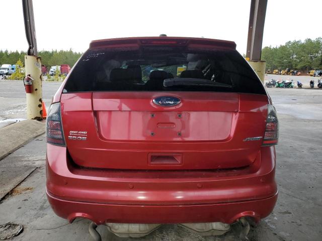 2FMDK3AC1ABA24664 - 2010 FORD EDGE SPORT BURGUNDY photo 6