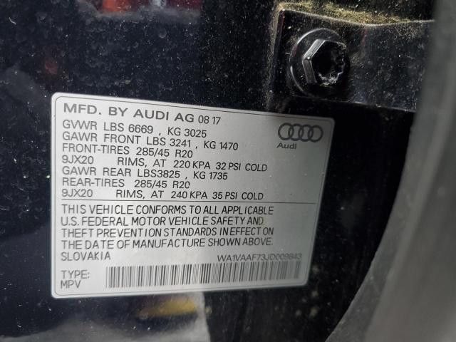 WA1VAAF73JD009843 - 2018 AUDI Q7 PRESTIGE ლურჯი ფოტო 13