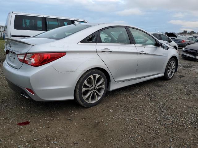 5NPEC4AC8EH924208 - 2014 HYUNDAI SONATA SE GRAY photo 3