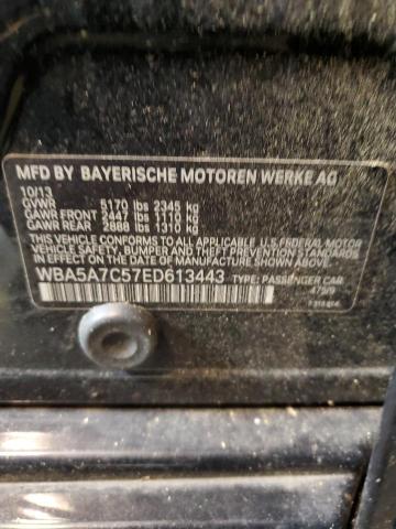 WBA5A7C57ED613443 - 2014 BMW 528 XI BLACK photo 12