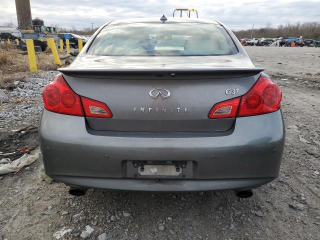 JN1CV6AP2BM504934 - 2011 INFINITI G37 BASE GRAY photo 6