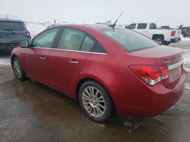 1G1PH5S90B7224663 - 2011 CHEVROLET CRUZE LTZ RED photo 2