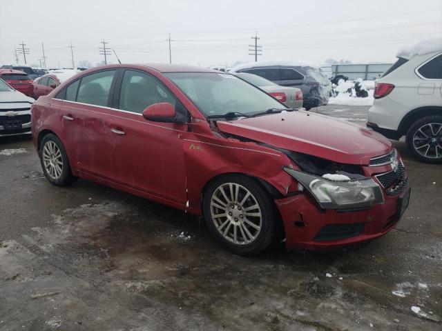 1G1PH5S90B7224663 - 2011 CHEVROLET CRUZE LTZ RED photo 4