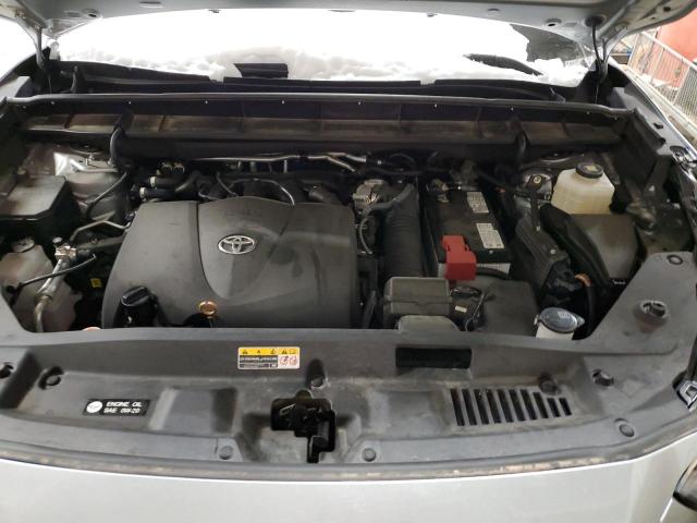 5TDGZRAH6NS133959 - 2022 TOYOTA HIGHLANDER XLE GRAY photo 11