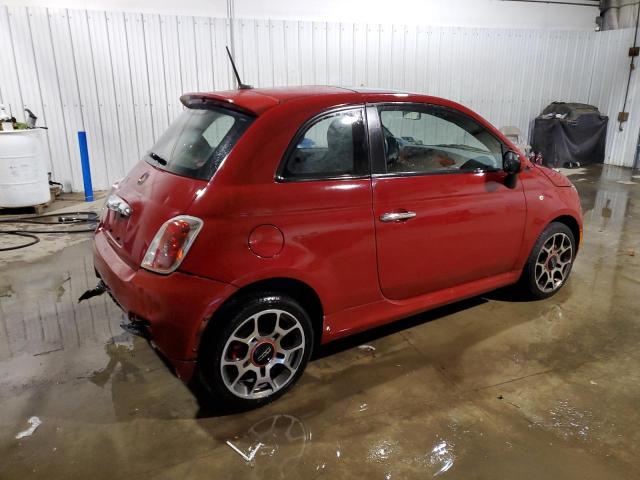 3C3CFFBR2DT536598 - 2013 FIAT 500 SPORT RED photo 3