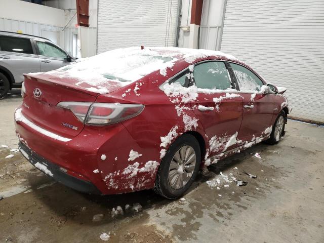 KMHE24L16GA032947 - 2016 HYUNDAI SONATA HYBRID MAROON photo 3