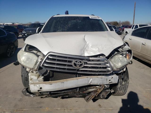 JTEDA41A892004162 - 2009 TOYOTA HIGHLANDER WHITE photo 5