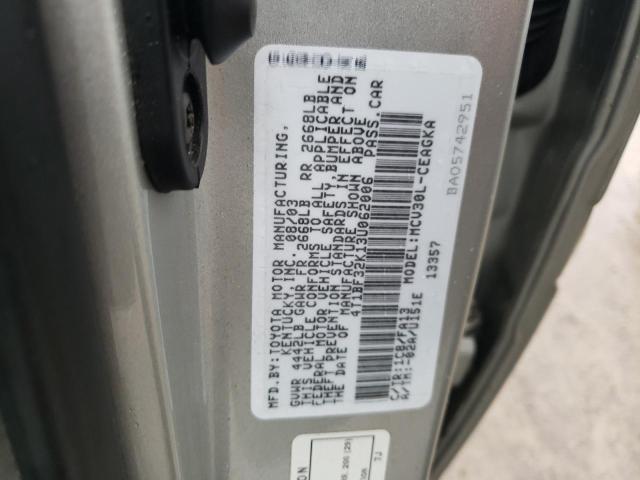 4T1BF32K13U062006 - 2003 TOYOTA CAMRY LE SILVER photo 12