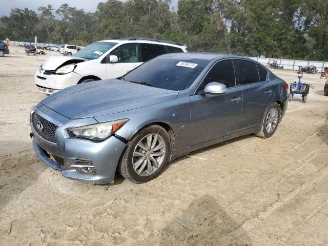 JN1BV7AP1FM347341 - 2015 INFINITI Q50 BASE GRAY photo 1