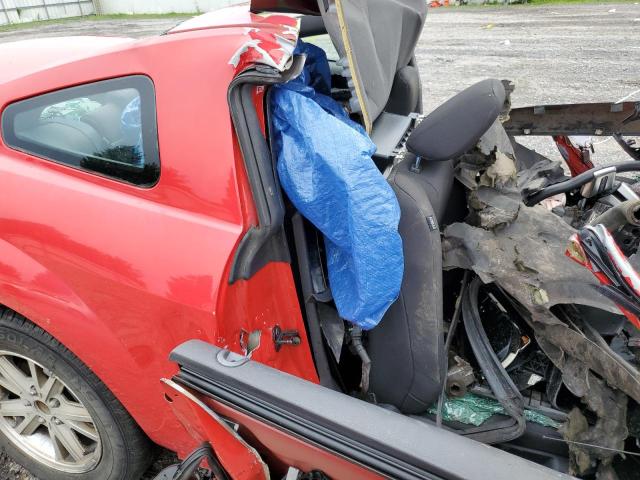 1ZVHT80N075326461 - 2007 FORD MUSTANG RED photo 10