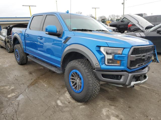 1FTFW1RG2KFA11533 - 2019 FORD F150 RAPTOR BLUE photo 4