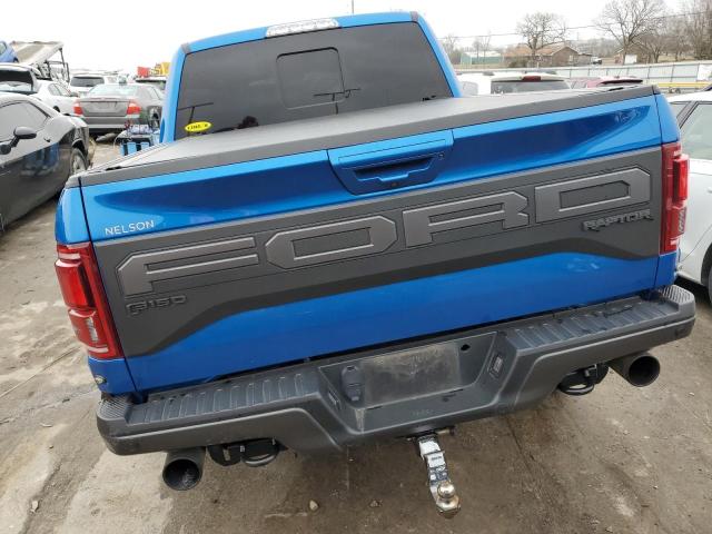 1FTFW1RG2KFA11533 - 2019 FORD F150 RAPTOR BLUE photo 6