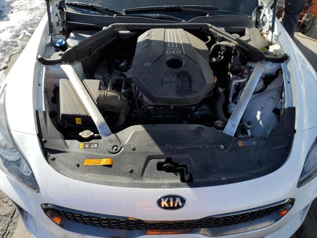 KNAE15LA7L6087186 - 2020 KIA STINGER WHITE photo 11