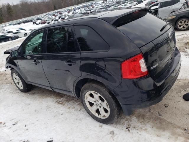 2FMDK4JC1DBE05764 - 2013 FORD EDGE SEL BLACK photo 2