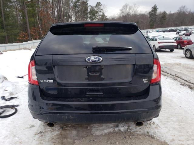 2FMDK4JC1DBE05764 - 2013 FORD EDGE SEL BLACK photo 6