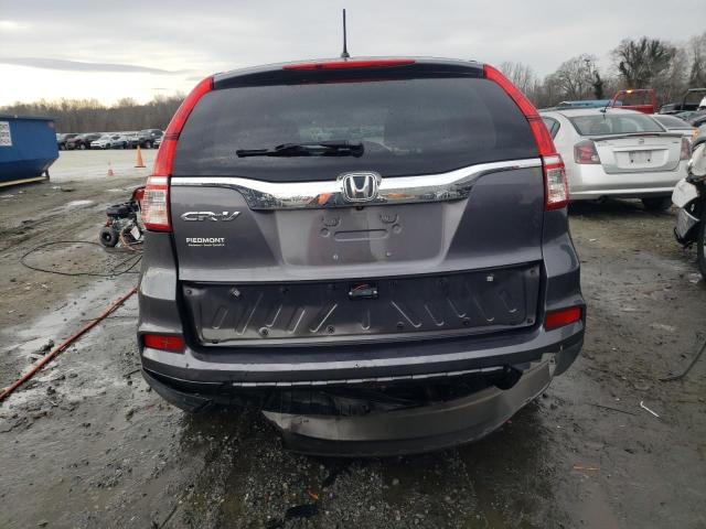 5J6RM3H42GL024260 - 2016 HONDA CR-V SE GRAY photo 6