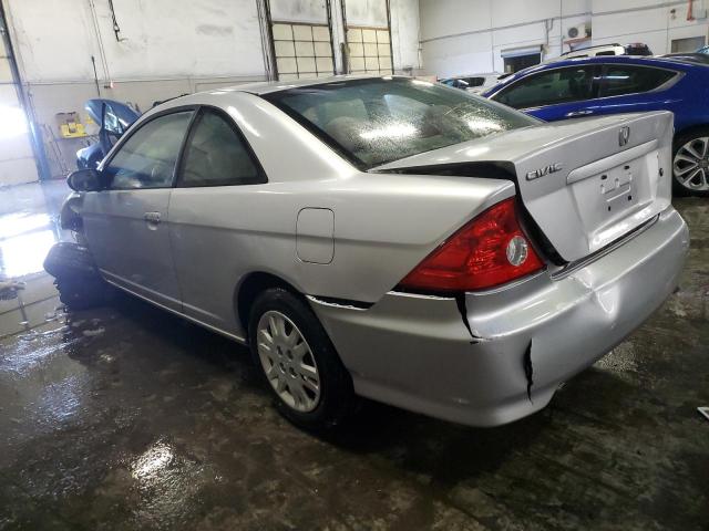 1HGEM22514L083992 - 2004 HONDA CIVIC LX SILVER photo 2