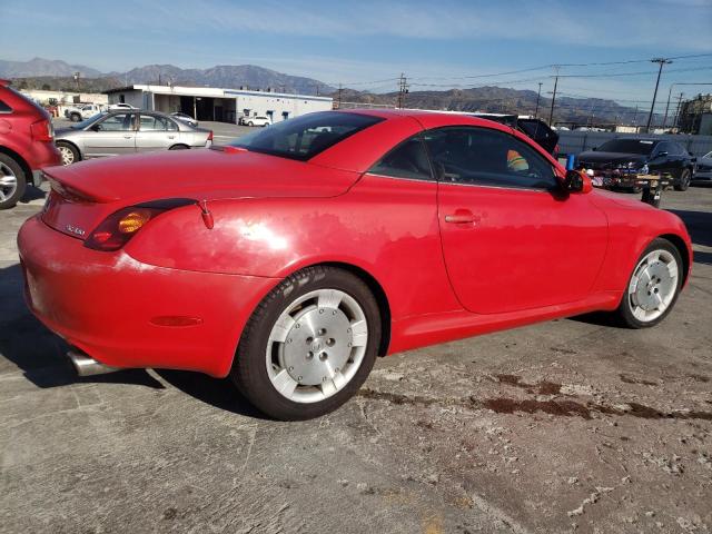 JTHFN48YX20004670 - 2002 LEXUS SC 430 RED photo 3