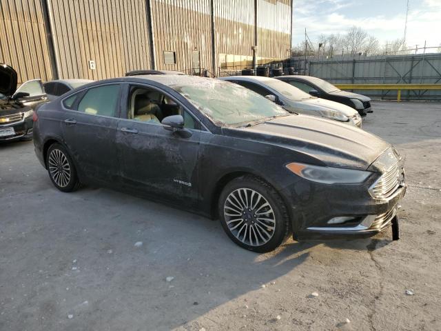 3FA6P0RU0HR278569 - 2017 FORD FUSION TITANIUM HEV BLACK photo 4