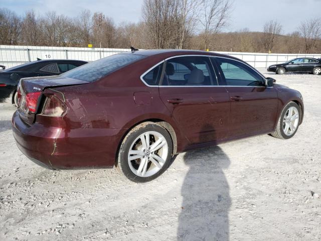 1VWBN7A37EC002505 - 2014 VOLKSWAGEN PASSAT SE BURGUNDY photo 3