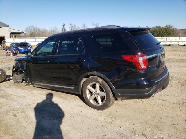 1FM5K7D89JGA52739 - 2018 FORD EXPLORER XLT BLACK photo 2