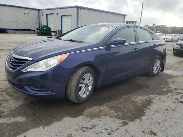 5NPEB4AC7DH702535 - 2013 HYUNDAI SONATA GLS BLUE photo 1