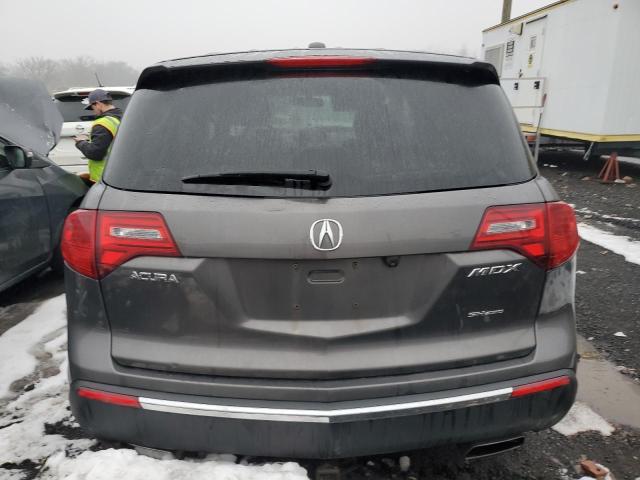 2HNYD2H45BH550443 - 2011 ACURA MDX TECHNOLOGY GRAY photo 6