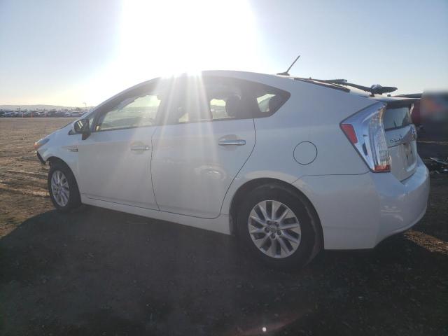 JTDKN3DPXD3033241 - 2013 TOYOTA PRIUS PLUG WHITE photo 2