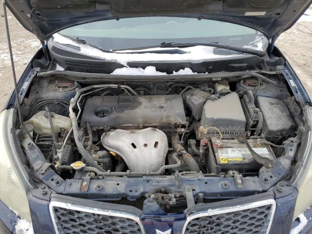 5Y2SM67069Z465655 - 2009 PONTIAC VIBE BLUE photo 11