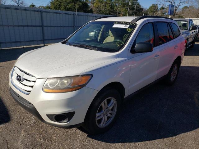 5NMSG3AB6AH383742 - 2010 HYUNDAI SANTA FE GLS WHITE photo 1