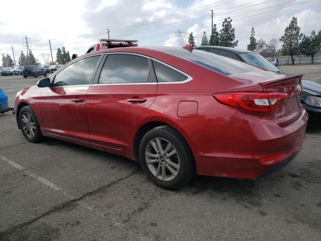 5NPE24AFXFH243143 - 2015 HYUNDAI SONATA SE RED photo 2