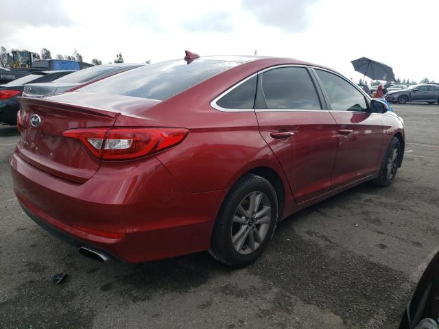 5NPE24AFXFH243143 - 2015 HYUNDAI SONATA SE RED photo 3