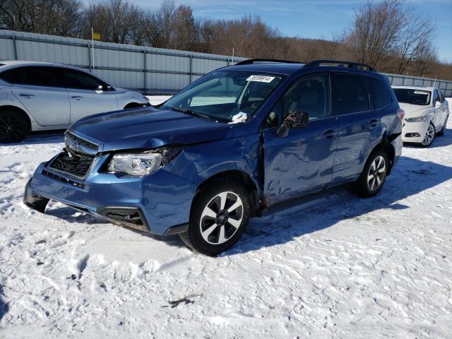 JF2SJALC0JH611331 - 2018 SUBARU FORESTER 2.5I LIMITED BLUE photo 1