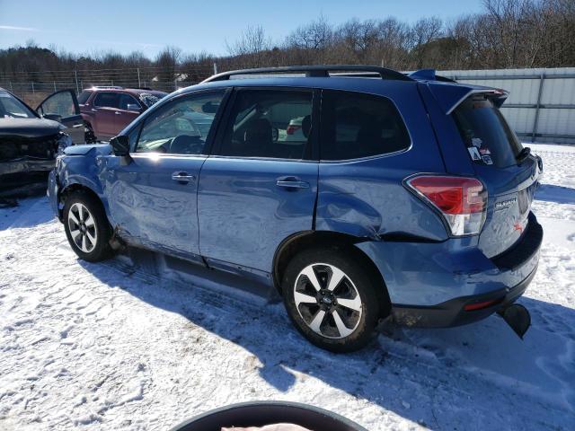 JF2SJALC0JH611331 - 2018 SUBARU FORESTER 2.5I LIMITED BLUE photo 2