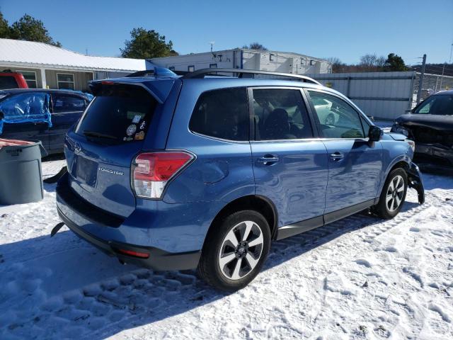 JF2SJALC0JH611331 - 2018 SUBARU FORESTER 2.5I LIMITED BLUE photo 3