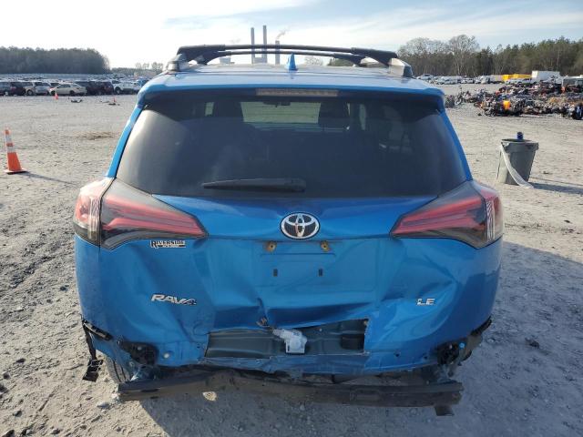 2T3ZFREV1JW480903 - 2018 TOYOTA RAV4 LE BLUE photo 6