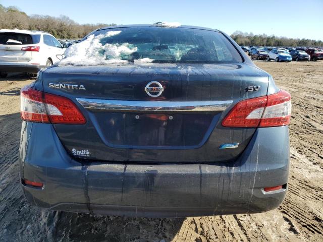 3N1AB7AP0DL653670 - 2013 NISSAN SENTRA S BLUE photo 6