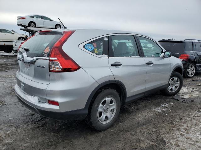 5J6RM4H3XFL018654 - 2015 HONDA CR-V LX SILVER photo 3