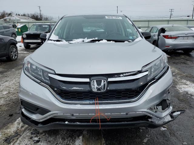 5J6RM4H3XFL018654 - 2015 HONDA CR-V LX SILVER photo 5