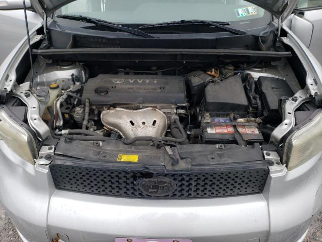 JTLKE50E081037675 - 2008 TOYOTA SCION XB SILVER photo 11