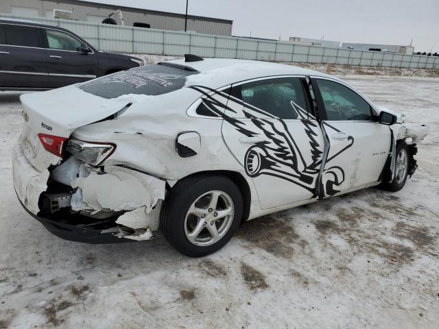 1G1ZB5ST0JF157993 - 2018 CHEVROLET MALIBU LS WHITE photo 3