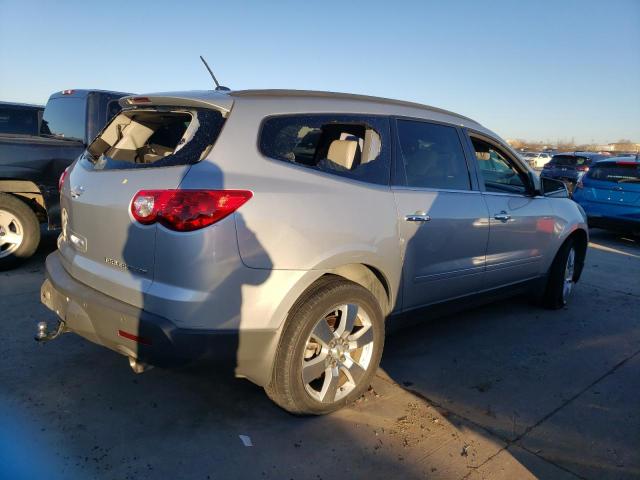 1GNKRLEDXCJ326289 - 2012 CHEVROLET TRAVERSE LTZ SILVER photo 3