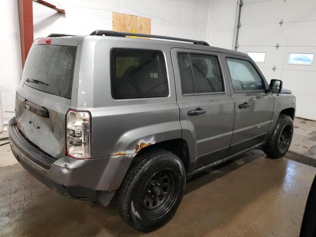 1C4NJRBB0ED616917 - 2014 JEEP PATRIOT SPORT GRAY photo 3